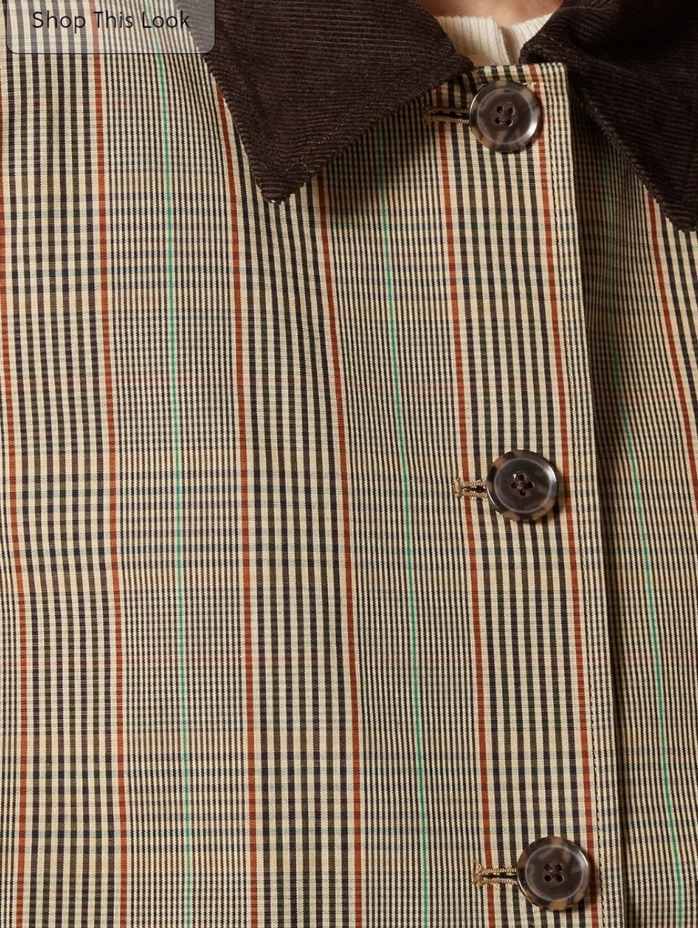 J. Crew Barn Jacket in Plaid Double-faced Cotton - Brown, green, red - Picture 3 of 15